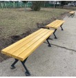 Паркова пейка от чугун без облегалка