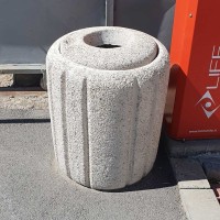 Кош за отпадъци от мозайка с капак